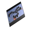 Controlador arcade sem fio 299,8 × 199,8 × 13,5 mm Haute42 C16-S Magnetico Hitbox RGB USB-C Para PC PS4 PS5 Switch Steam Android Modo Turbo 5