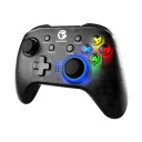 Controlador de jogo sem fios GameSir T4 Pro preto com giroscópio, retroiluminação RGB e suporte para todas as plataformas 2