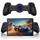Controlador de jogo sem fios preto ou branco compatível com Switch PS4 Android PC Vibrações Giroscópio Função Turbo 143–260 mm suporte 1