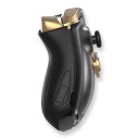 Controlador de jogos 15,5 x 10,9 x 6,3 cm com gatilhos com efeito Hall com Bluetooth e receptor de 2,4 GHz e cabo para PC Android iOS e Steam 5