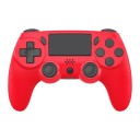 Controlador de jogos sem fios com painel táctil, barra de luz, função de vibração e giroscópio de 6 eixos para uma experiência de jogo 4