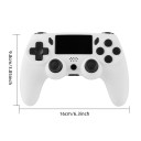 Controlador de jogos sem fios com painel táctil, barra de luz, função de vibração e giroscópio de 6 eixos para uma experiência de jogo 6