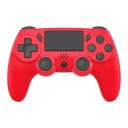 Controlador de juego inalámbrico con panel táctil, barra de luz, función de vibración y giroscopio de 6 ejes para una experiencia de juego 4