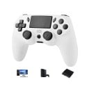 Controlador de juego inalámbrico con panel táctil, barra de luz, función de vibración y giroscopio de 6 ejes para una experiencia de juego 1