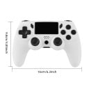 Controlador de juego inalámbrico con panel táctil, barra de luz, función de vibración y giroscopio de 6 ejes para una experiencia de juego 6