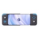 Controlador de juegos móvil para teléfonos de hasta 168 mm con USB-C para Android, iOS y PC con joysticks de efecto Hall, negro con botones azules 6