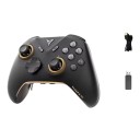 Controlador inalámbrico para juegos con joysticks de efecto Hall y receptor USB negro con detalles dorados para PC Nintendo Switch TV y teléfono 3