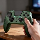 Controlador sem fios para PS4 e PS3 com ligação Bluetooth e painel táctil na cor verde para PC, telefone Android e Android TV 2