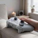 Controler wireless pentru Nintendo Switch 1 și 2 cu joysticks TMR cu tensiune ajustabilă și receptor USB pentru Windows, Android și iOS 6