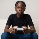 Controller Bluetooth senza fili per PS4 PS4 Pro e PS4 Slim e PC con autonomia di 8–10 ore e touchpad in bianco e nero 4