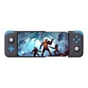 Controller di gioco mobile per telefoni fino a 168 mm con USB-C per Android, iOS e PC con joystick a effetto Hall, nero con pulsanti blu 4