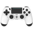 Controller wireless per PS4/PC/iOS/Android Nero o bianco gamepad Bluetooth con vibrazioni, giroscopio, jack audio e luce RGB 3