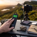 Controlo remoto com cabo e temporizador AODELAN TRS-1 C6 para Canon 15,5 x 4 x 2 cm Ecrã retroiluminado Preto Para captação de intervalos e exposições 6