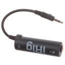Conversor I-Rig e interfaz de audio para guitarra con afinador integrado Conexión a móvil y ordenador Color negro Solución compacta 4