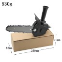 Converter for Mini Electric Saw 15.24, 85 x 230 x 70 cm Conversion Attachment for Chainsaw and Gardening Work for Efficient Wood Cutting 3