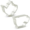 Cookie Cutters Tea Pot with Cup 2 pcs 1