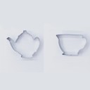 Cookie Cutters Tea Pot with Cup 2 pcs 2