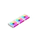 COOLCIRC 120mm ARGB-fläkt för PC-chassi med spegelcykliskt ljuseffekt CPU-kylare 4PIN PWM 58,36 CFM fläkt 12V 2