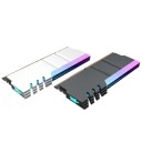Cooler adicional para RAM 134 x 48 x 10 mm para memórias DDR4 e DDR5 com iluminação ARGB de 3 pinos 5 V e sincronização com a placa-mãe do PC 1