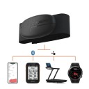 Coospo H6 Bluetooth ANT+ Heart Rate Monitor IP67 Accuracy ±1 BPM Battery Life 300 h Adjustable Strap 65–95 cm 60 x 33.8 x 12.2 mm 2