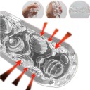 Copa de masturbación de goma para hombres, simulación realista de una vagina artificial con crestas, material suave y flexible, fácil de mantener 2