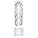 Copa de masturbación de goma para hombres, simulación realista de una vagina artificial con ondulaciones y crestas, material suave y flexible 3