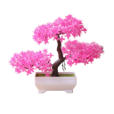Copaci artificiali colorați în ghiveci 1 buc. Simulare de plante false decorative Copac mic Ornament de masă pentru decorarea hotelului de acasă 2