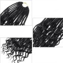 Copánky box braids 25 cm ze syntetických vlasů, sada 13 ks, příčesek pro pletení účesů, vlasové prodloužení 5