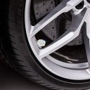 Coperchi delle valvole con pietre 4 pz Coperture decorative scintillanti per valvole di pneumatici auto Forma cilindrica arrotondata Dimensioni 10