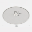 Coperchio a rete in acciaio inox contro gli schizzi d'olio 29 cm Protezione per il piano cottura Coperchio da cucina con rete fine in acciaio inox 2