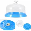 Coperchio antipolvere per orologi con 6 scomparti Coperchio antipolvere con coperchio trasparente e base in plastica Protezione delle parti dell'orologio durante le riparazioni 3