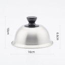 Coperchio in acciaio inox 16 x 10 x 6,6 cm Coperchio per padella per grigliare hamburger e bistecche Scioglimento del formaggio Coperchio per panini 3