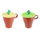 Coperchio in silicone per tazza cactus 1