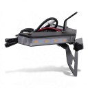 Coperchio posteriore e supporto targa con indicatori LED e illuminazione targa 12V, alluminio e acciaio inox, nero, per Ducati Panigale V2, V4 e 6
