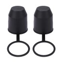 Coperchio protettivo universale per sfera di traino 2 pezzi in plastica per caravan rimorchio camion nero diametro 50 mm altezza 70 mm 1
