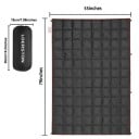 Coperta da viaggio 140 x 200 cm Camere trapuntate e resistenza alla polvere Uso annuale Piegata 18 x 36 cm Con borsa Per campeggio e auto 4