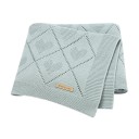 Coperta per bambini in cotone lavorata a maglia 70x90 cm Mimixiong Sacco nanna per passeggino Coperta per lettino Morbida per neonati 2