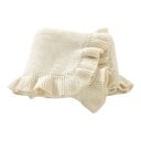 Coperta per neonati 90 x 70 cm con bordo arricciato su tutti e quattro i lati per avvolgimento nel passeggino e copertura durante il sonno 9