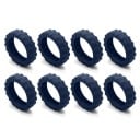 Coperți de protecție din silicon pentru roțile valizelor 4,3 x 1,5 cm 8 bucăți Accesorii antifonice pentru roți de bagaje Protecția roților 3