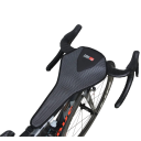 Copertura aerodinamica per telaio bici 45 × 25 cm rete e neoprene con fissaggio regolabile in velcro per ciclismo su strada 3