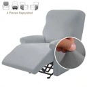 Copertura colorata per poltrona relax con 4 pezzi in materiale elastico e liscio 14