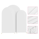 Copertura elastica bifacciale per arco nuziale 180x80 cm drappo in spandex per decorazione di supporti per palloncini per matrimoni e feste di compleanno 3