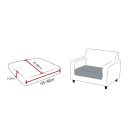 Copertura impermeabile per cuscino sedile divano elastica e morbida 135-160 x 65-85 x 5-20 cm tessuto jacquard per divano e poltrona 8