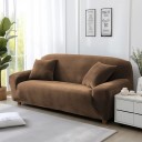 Copertura in velluto per divano 2 posti 145–185 cm Copertura elastica forte per divano Copertura colorata per divano angolare 4