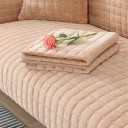 Copertura in velluto per divano antiscivolo e pelosa 90 x 180 cm a quadri in flanella lavabile in lavatrice per divano e poltrona nel soggiorno 35