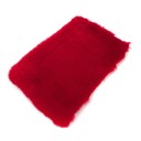 Copertura per bracciolo auto 29 x 19,5 cm Copertura in peluche rosso riscaldante in finta pelliccia di coniglio Copertura morbida e soffice 2