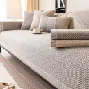 Copertura per divano in cotone e lino tessuto Antiscivolo Copertura universale Adatta a tutte le stagioni 70x210cm 4