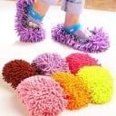 Copertura per piedi in ciniglia Copertura per scarpe per pulire il pavimento mentre si cammina Fitti filamenti Bordo elastico Per 7