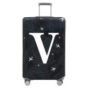 Copertura protettiva elastica per valigia da viaggio con stampa di lettere 80 cm tessuto elastico copertura nera elastica per bagagli da viaggio 22