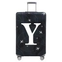 Copertura protettiva flessibile per valigia da viaggio con stampa di lettere 57–63 cm tessuto elasticizzato nero copertura elastica per bagagli 25